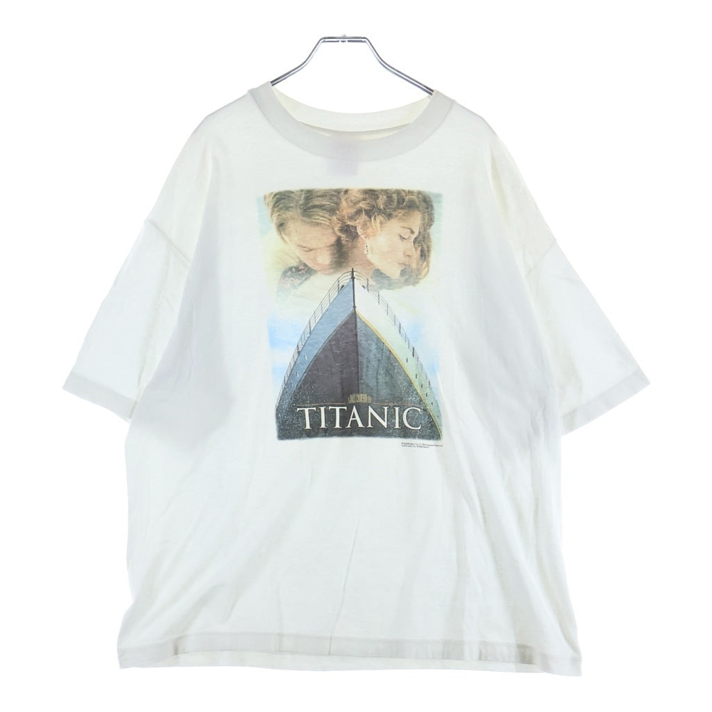 VINTAGE(ヴィンテージ) 90s TITANIC ヘインズ タイタニック プリントTシャツ 半袖カットソー ホワイト -