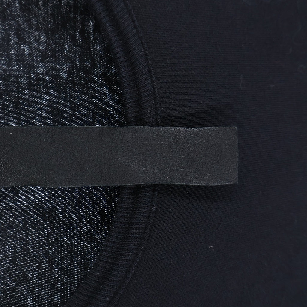 CHROME HEARTS(クロムハーツ) Y NOT Vertical Logo Embroidery Long Sleeve Tee ワイノット ヴァーティカルロゴ刺繍 長袖Tシャツ ブラック -