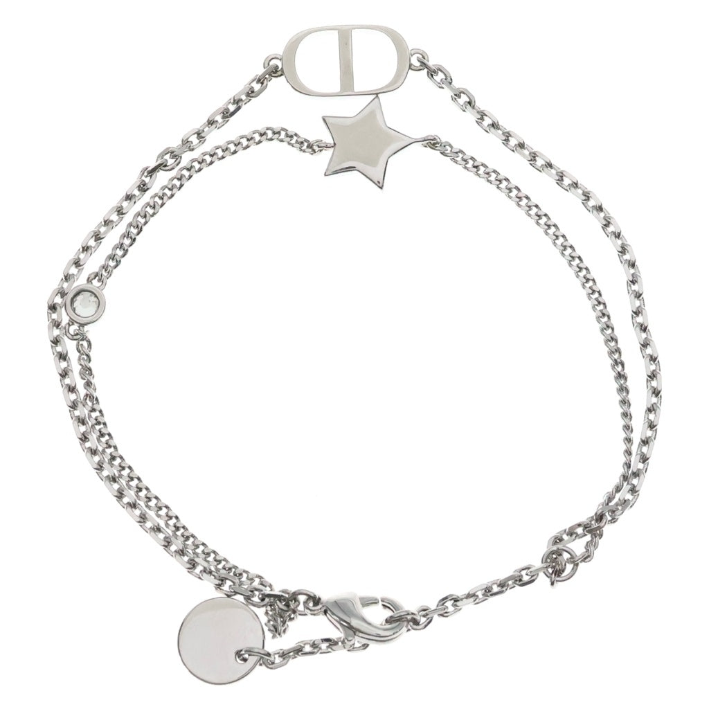 Christian Dior(クリスチャンディオール) PETIT CD ダブルブレスレット シルバー B1133PMTCY D13S - レディース