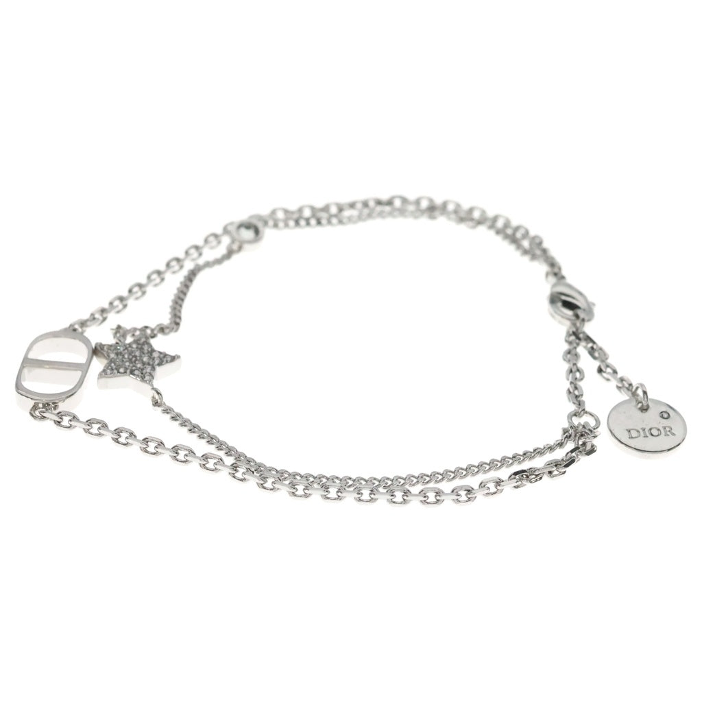 Christian Dior(クリスチャンディオール) PETIT CD ダブルブレスレット シルバー B1133PMTCY D13S - レディース
