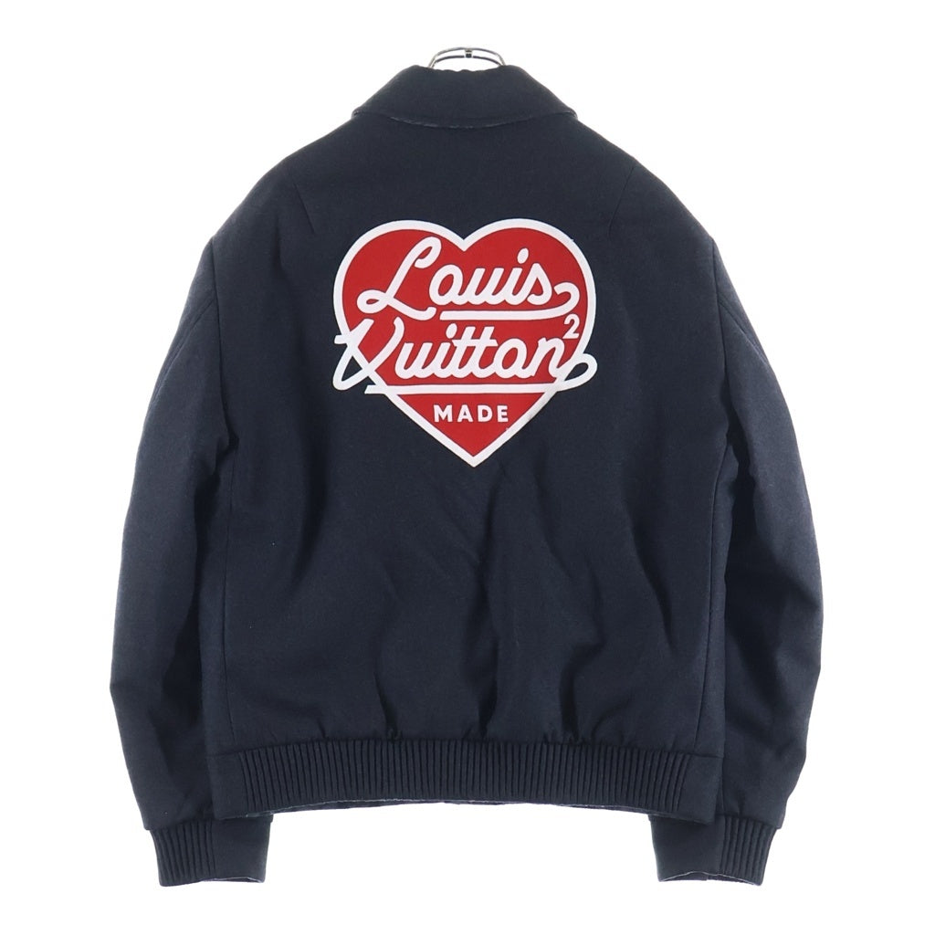 LOUIS VUITTON(ルイヴィトン) 22SS×NIGO ニゴー リバーシブルパテッドジャケット ブルゾン モノグラム/ハート ブラック RM221M XHX HMB07E