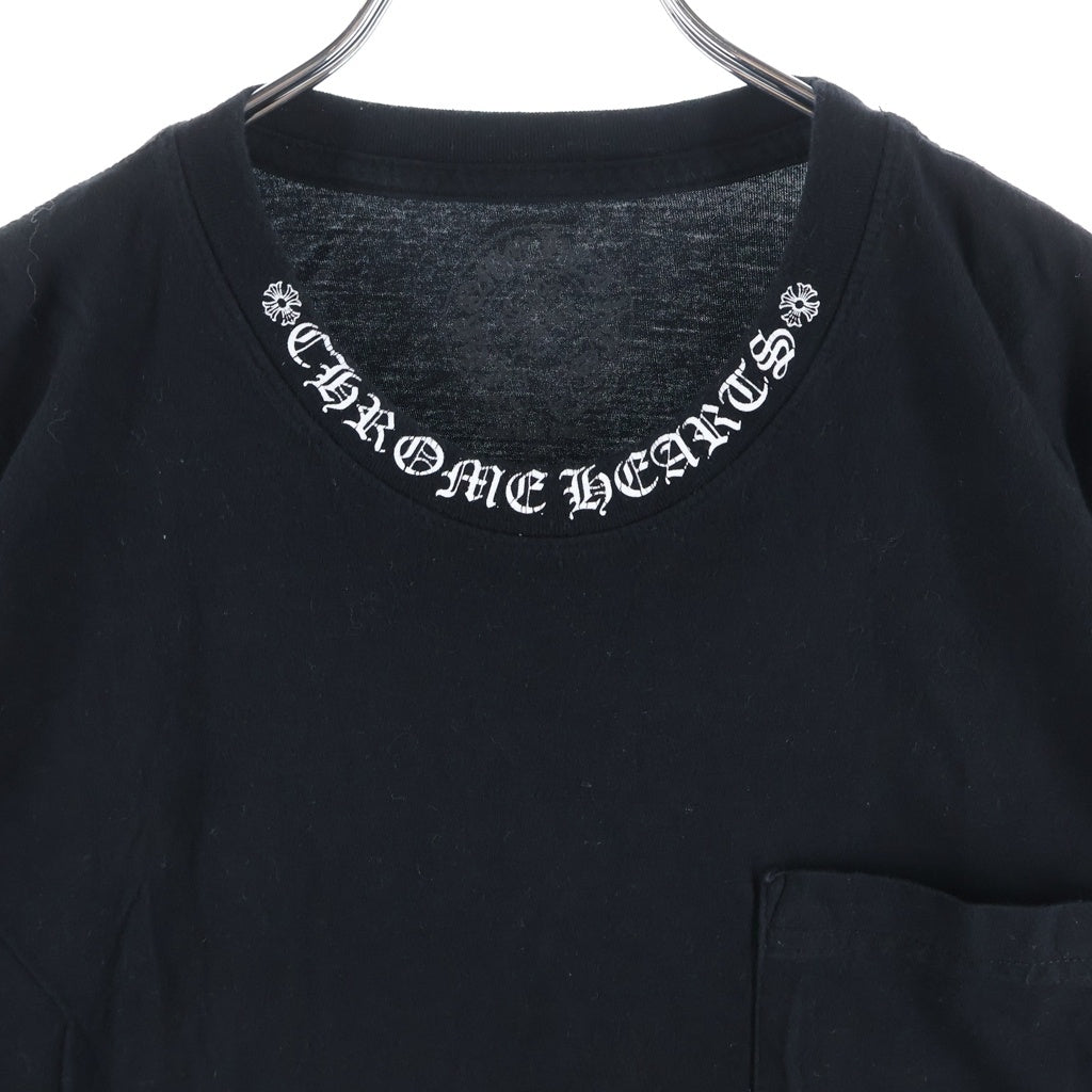CHROME HEARTS(クロムハーツ) CH T-SHIRT ネックロゴ 半袖Tシャツ ブラック -