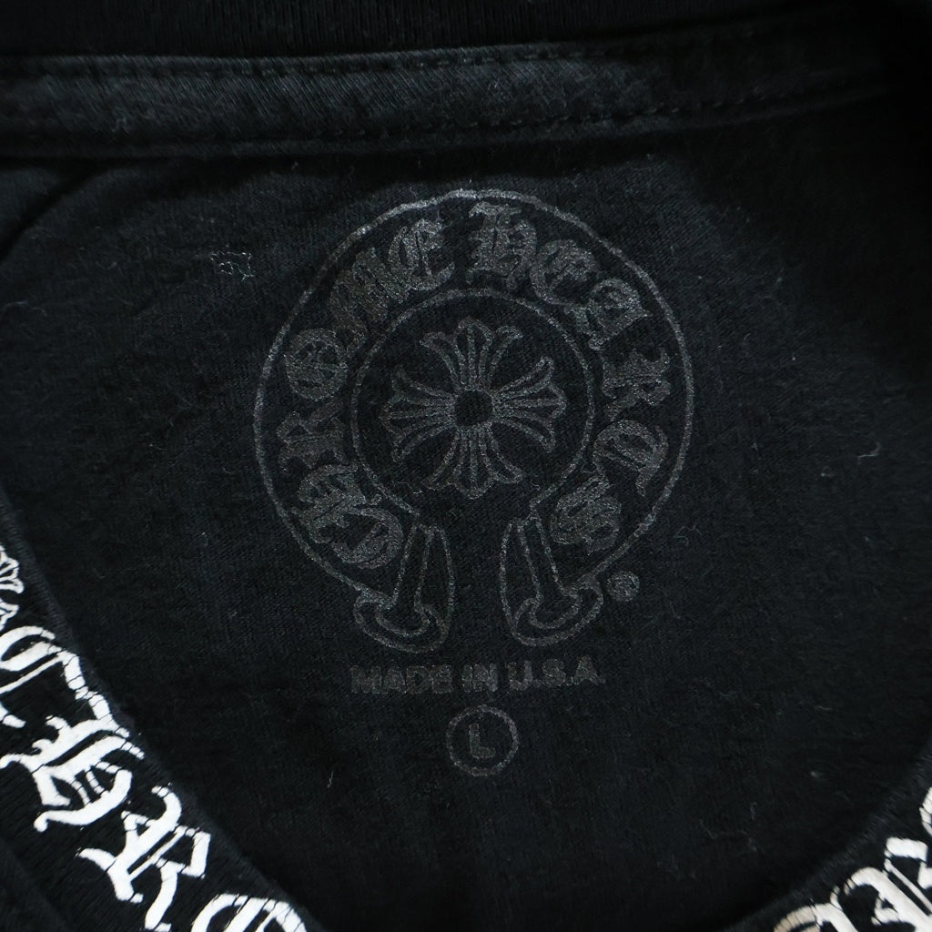 CHROME HEARTS(クロムハーツ) CH T-SHIRT ネックロゴ 半袖Tシャツ ブラック -
