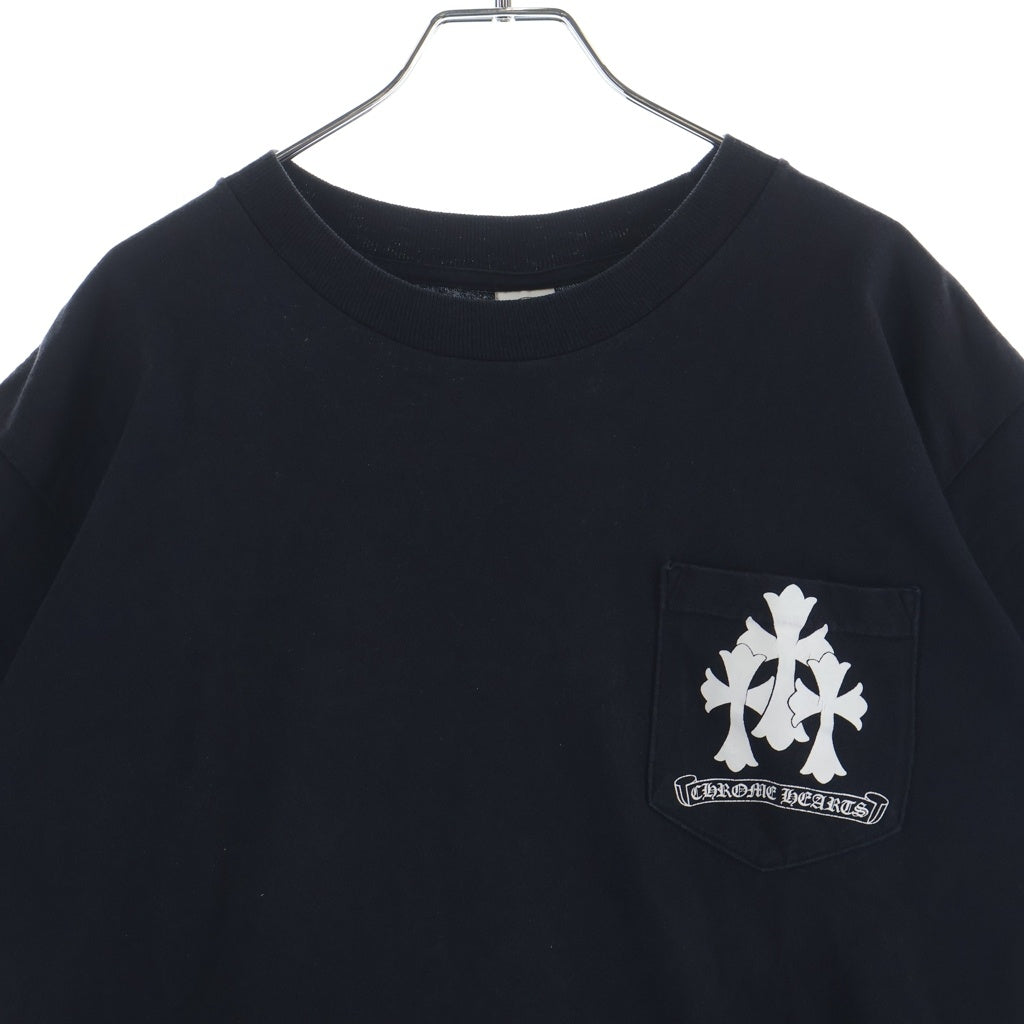 CHROME HEARTS(クロムハーツ) タイヤトラック クロスプリント 半袖Tシャツカットソー ブラック -