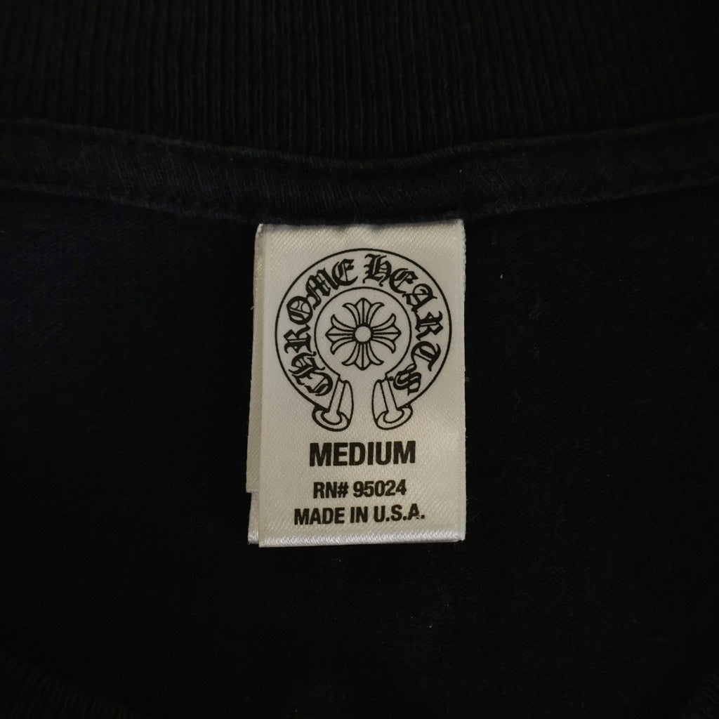 CHROME HEARTS(クロムハーツ) タイヤトラック クロスプリント 半袖Tシャツカットソー ブラック -