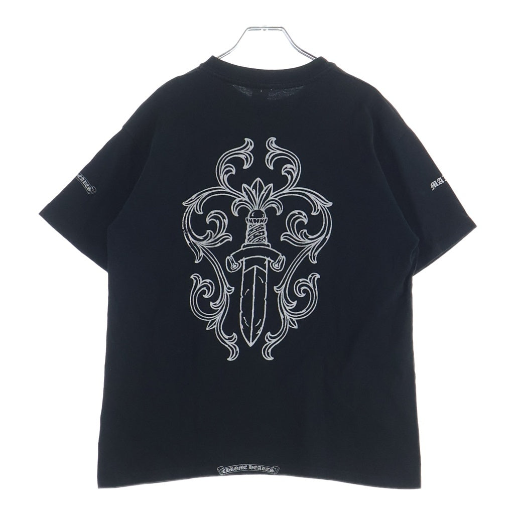 CHROME HEARTS(クロムハーツ) OLD S/S TEE オールド マックスフィールド バックダガープリント半袖Tシャツカットソー ブラック -