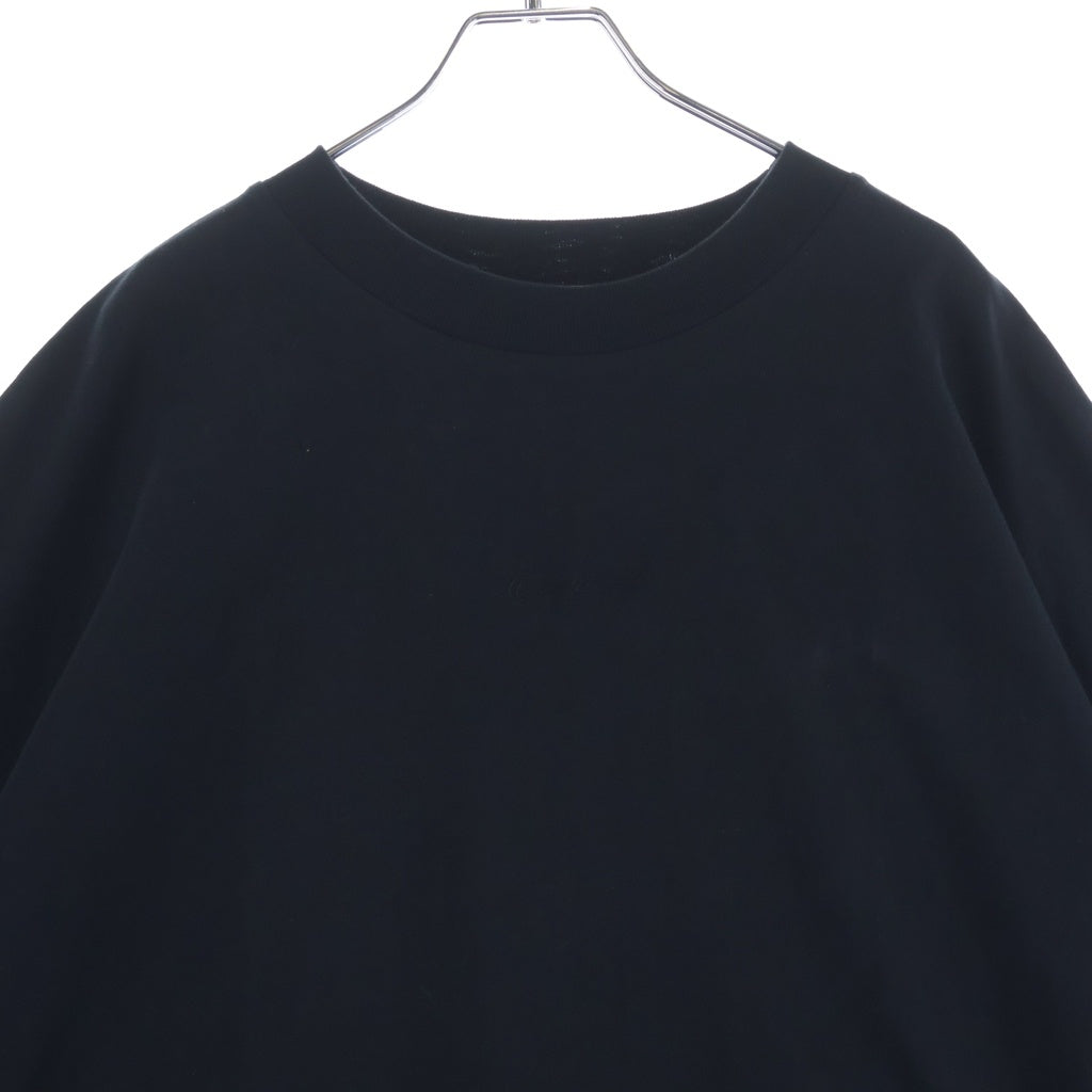 FEAR OF GOD ESSENTIALS(フィアオブゴッド エッセンシャルズ) フロントロゴ刺繍 半袖Tシャツカットソー ブラック -