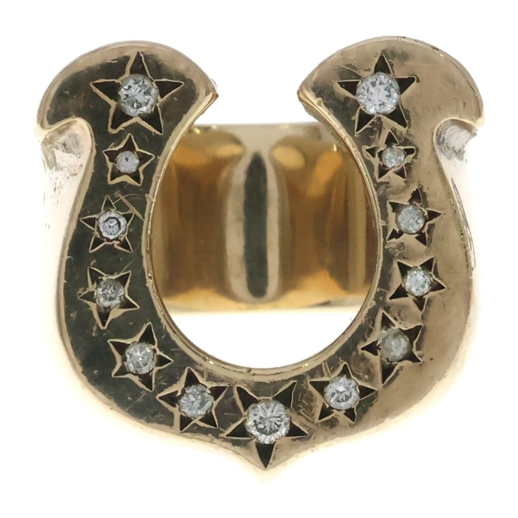 TENDERLOIN(テンダーロイン) T-H.SRING GOLD STONE 8K ダイヤ ホースシューリング ゴールド -
