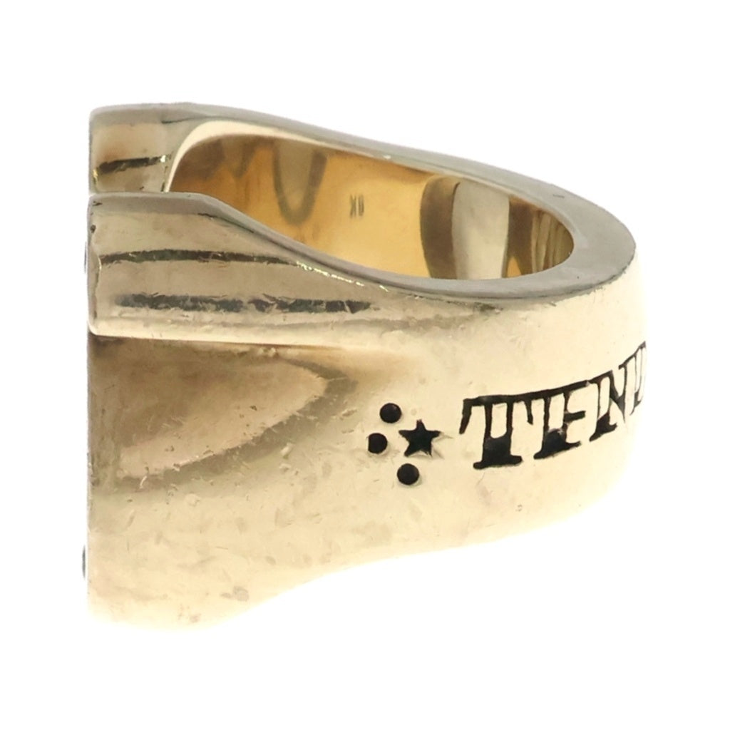 TENDERLOIN(テンダーロイン) T-H.SRING GOLD STONE 8K ダイヤ ホースシューリング ゴールド -