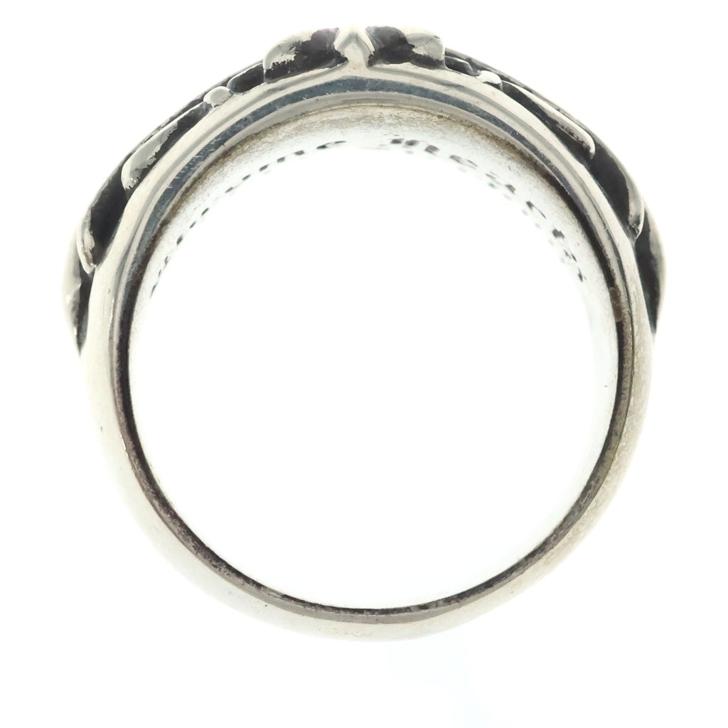 CHROME HEARTS(クロムハーツ) FLRL CRS 1PD フローラルクロス 1Pダイヤリング シルバー