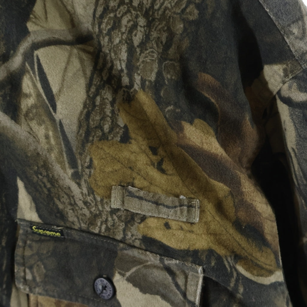 SUPREME(シュプリーム) 25SS Quilted Lined Hooded Flannel Shirt フランネル フード シャツ カーキ -
