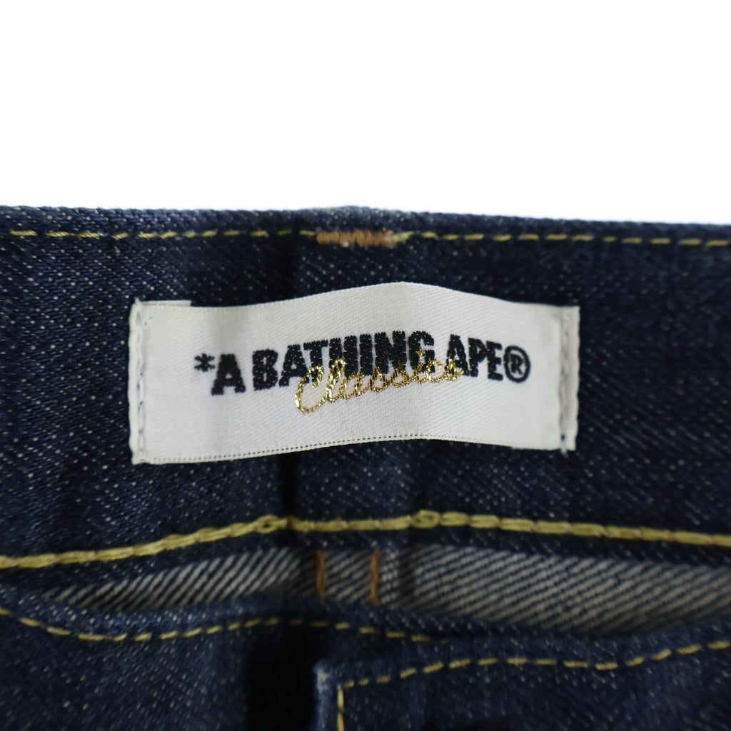 A BATHING APE(アベイシングエイプ) SHARK DENIM WGM シャークペイント デニムパンツ インディゴ