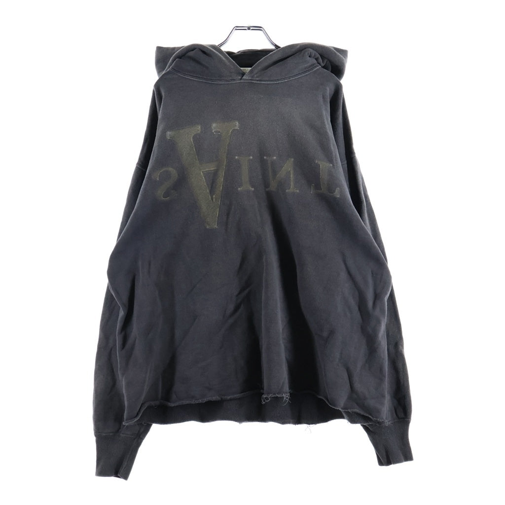 SAINT MICHAEL(セントマイケル) 25AW HOODIE ANARCHY アナーキー カットオフ プルオーバーフーディー パーカー ブラック SM-HR1-0000-119