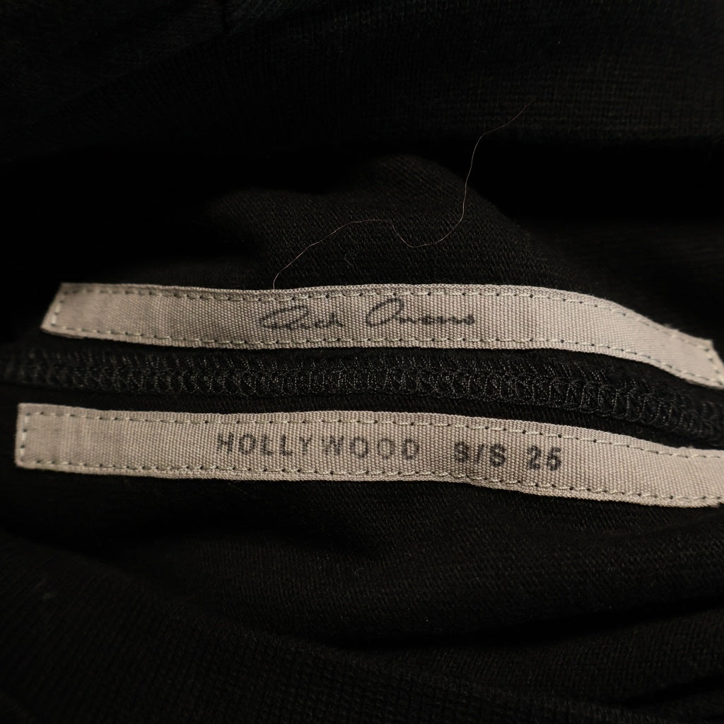 Rick Owens(リックオウエンス) 25SS TOMMY TEE オーバーサイズ半袖Tシャツカットソー ブラック RU01E5283-BA
