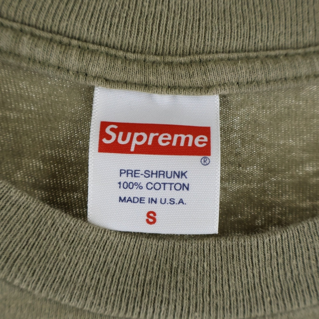 SUPREME(シュプリーム) 20AW Cross Box Logo Tee クロスボックスロゴ プリント 半袖Tシャツ カットソー カーキ