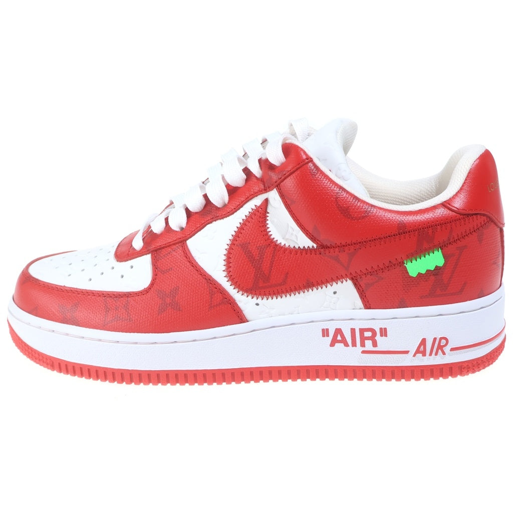 LOUIS VUITTON(ルイヴィトン) ×NIKE AIR FORCE 1 LOW BY VIRGIL ABLOH WHITE & COMET RED LD0232 エアフォース ローカットスニーカー US7.5/25.5cm