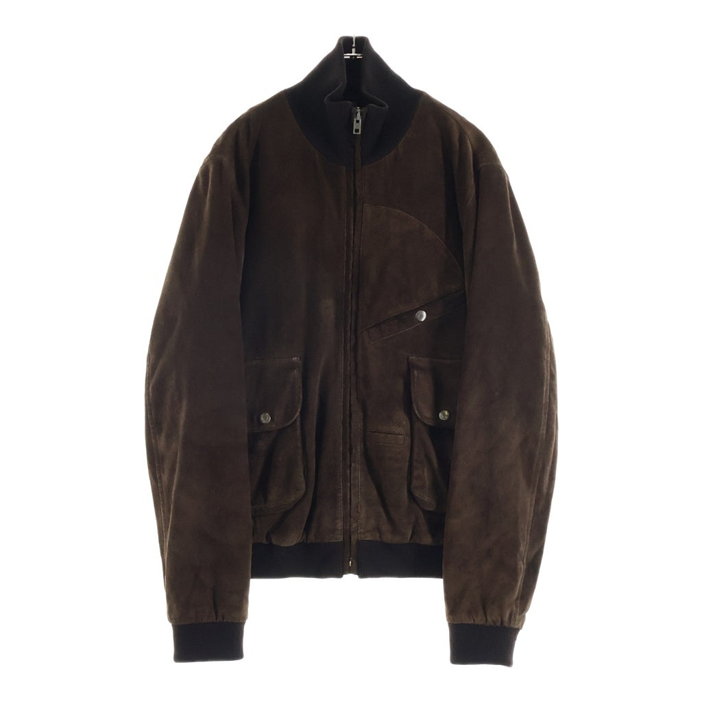 HELMUT LANG(ヘルムートラング) 05AW SUEDE LEATHER BOMBER JACKET スエードレザーボンバージャケット ブラウン