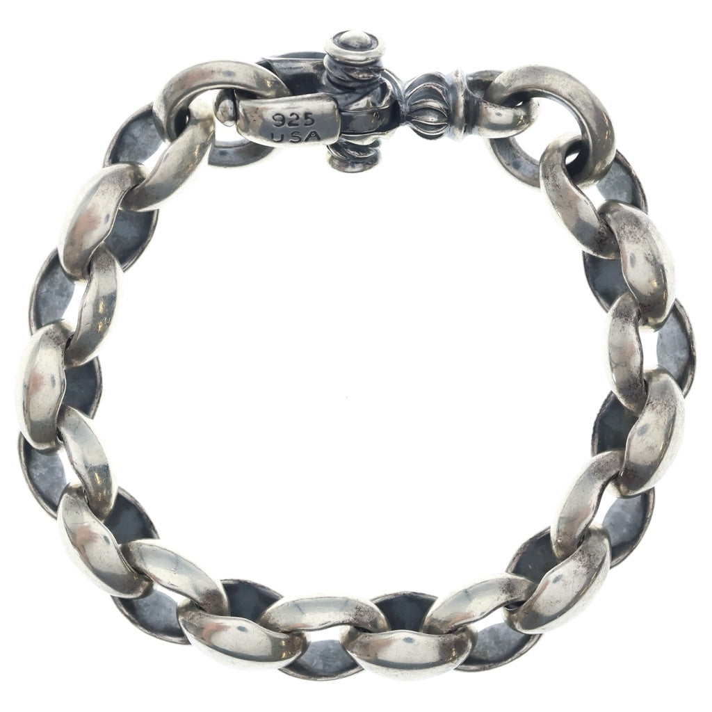 LONE ONES(ロンワンズ) SILK PLAIN CIRCLE BRACELET シルク リンク プレーンサークルブレスレット M シルバー