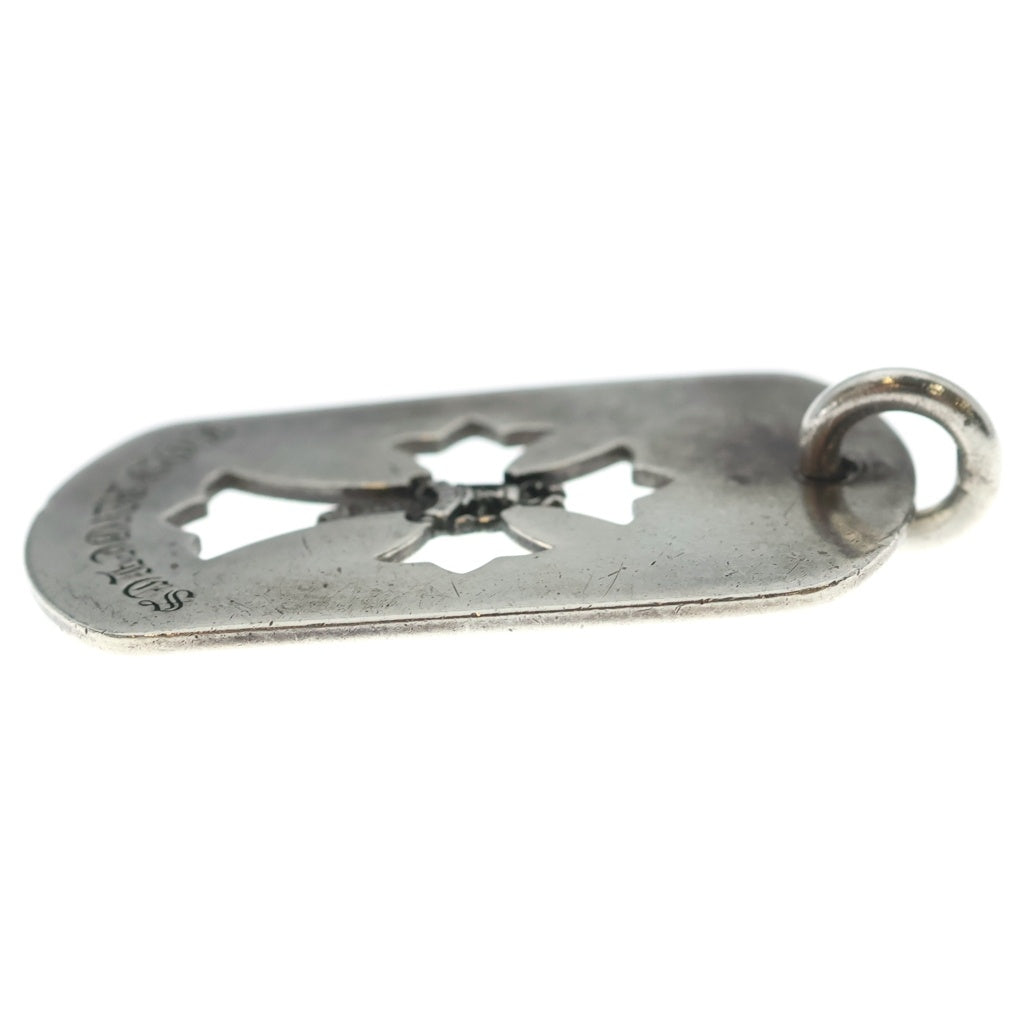 CHROME HEARTS(クロムハーツ) D TAG LRG CROSS DAGGLOS ANGELS ロサンゼルス限定 カットアウトクロスダガー ラージドッグタグネックレストップ