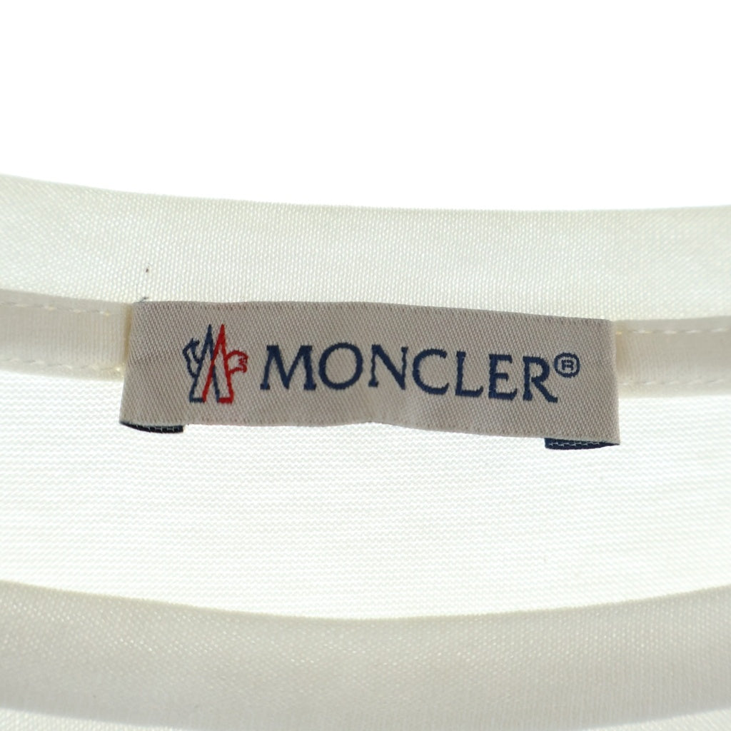 MONCLER(モンクレール) MAGLIA T-SHIRT ロゴワッペン 半袖Tシャツ ホワイト D10918001300