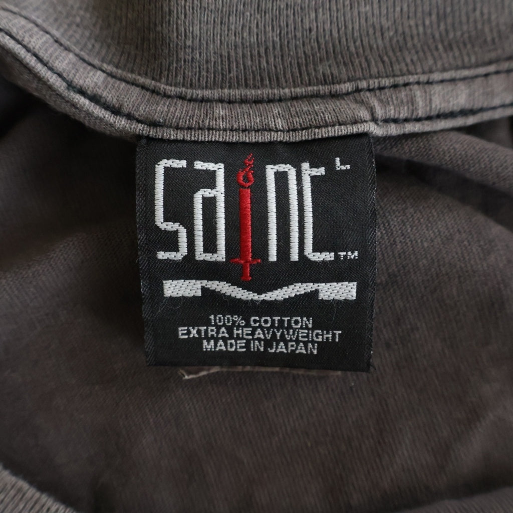 SAINT MICHAEL(セントマイケル) 21AW SHEEP GORILLA L/S TEE 長袖Tシャツカットソー ブラック SM-A21-0000-016