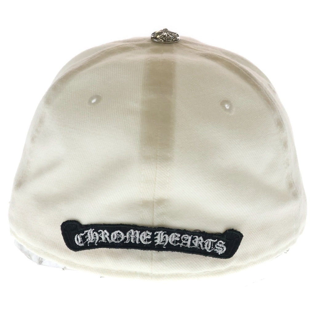 CHROME HEARTS(クロムハーツ) CH HAT CH刺繍ロゴ ベースボールキャップ ホワイト