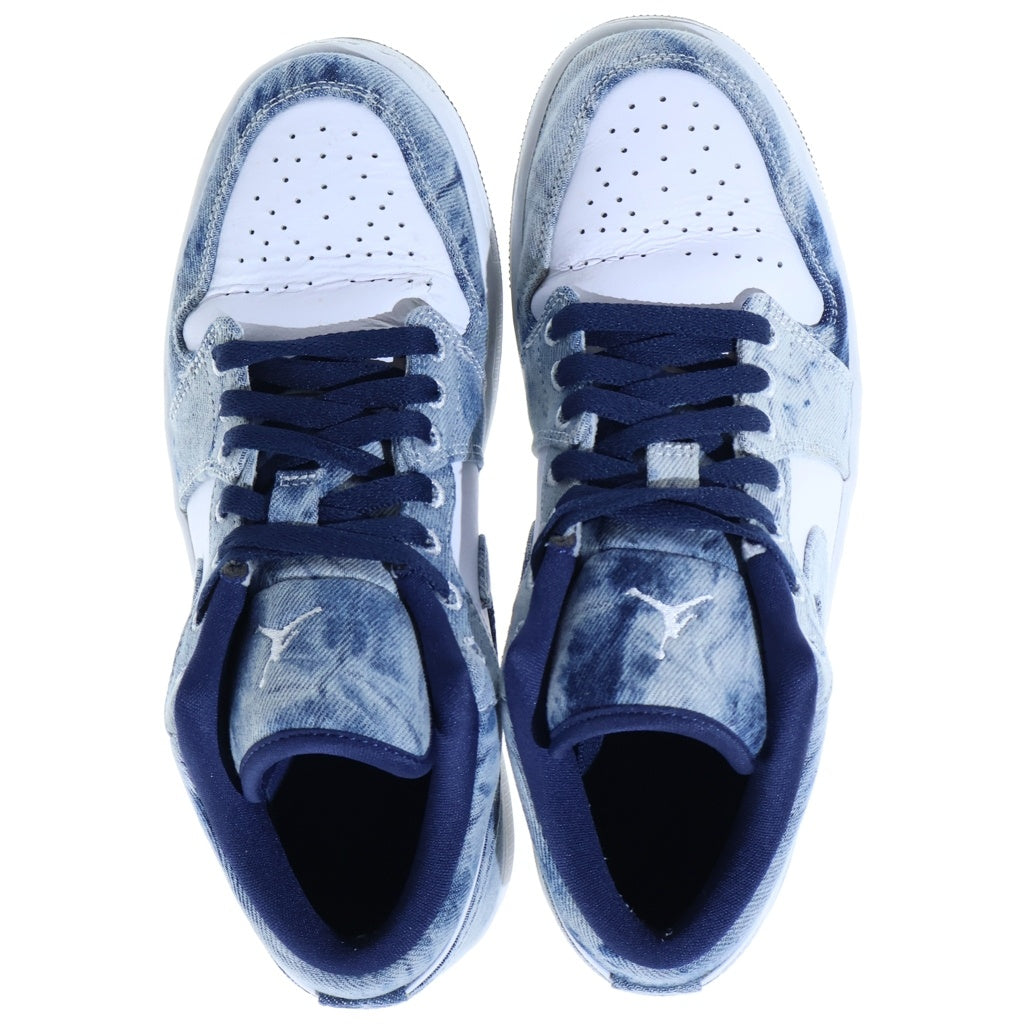 NIKE(ナイキ) AIR JORDAN 1 LOW WASHED DENIM CZ8455-100 エアジョーダン1 SE ウォッシュドデニム ローカットスニーカー インディゴ/ホワイト US9/27cm