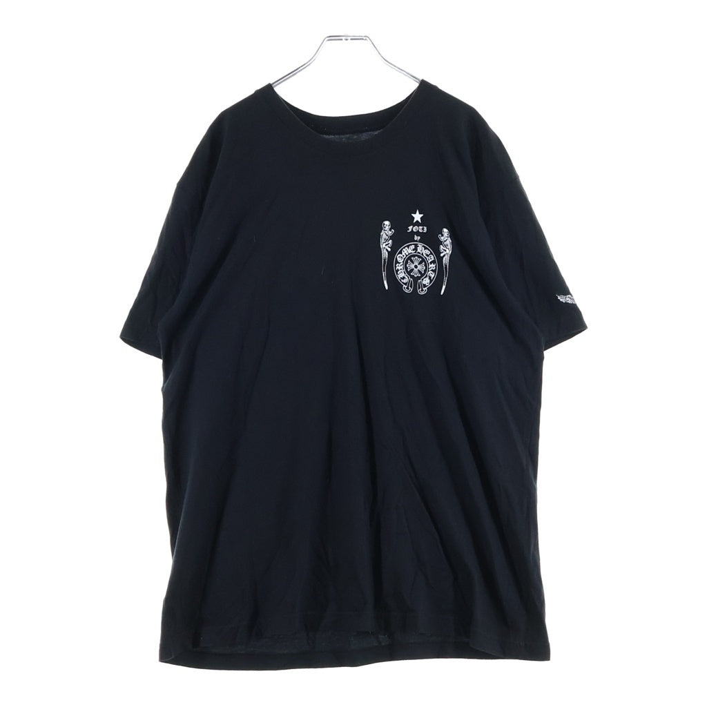 CHROME HEARTS(クロムハーツ) FOTI フォティ ホースシュー スカルプリント 半袖Tシャツカットソー ブラック