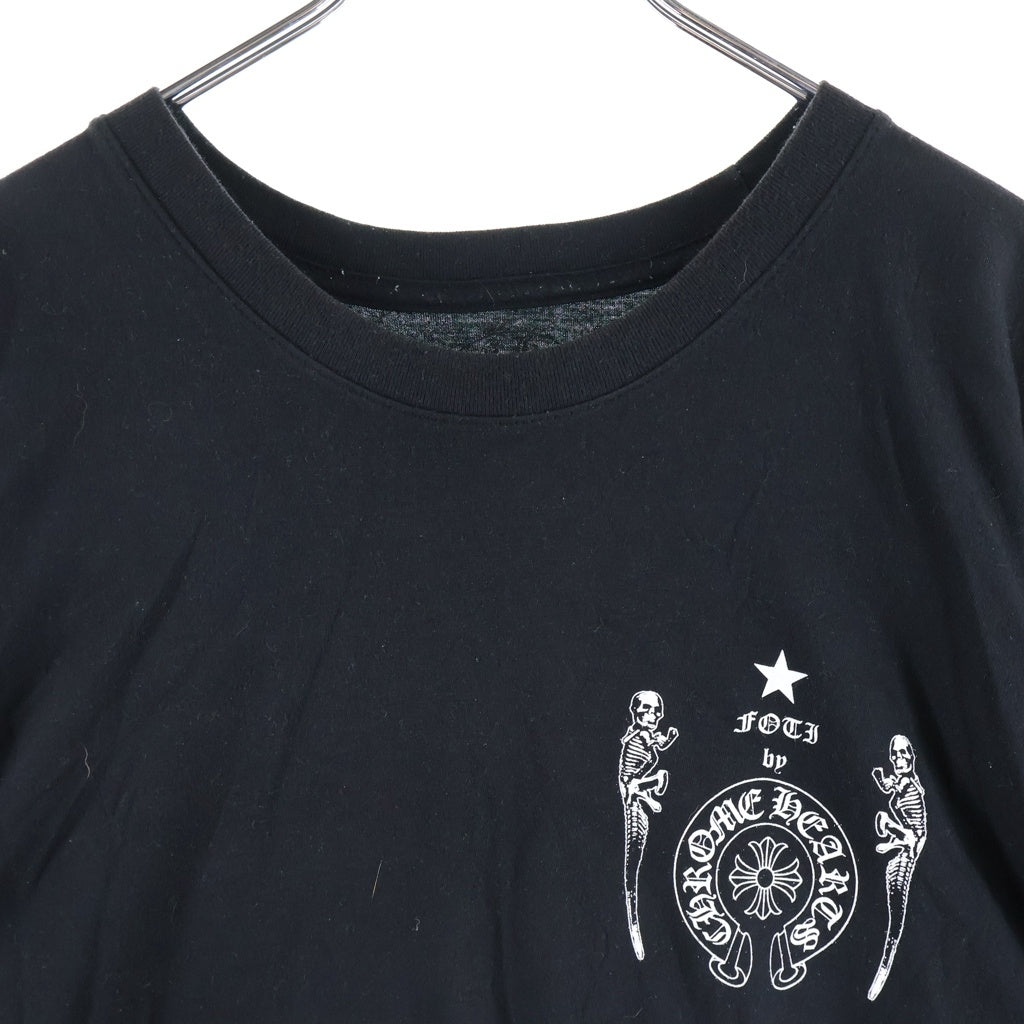 CHROME HEARTS(クロムハーツ) FOTI フォティ ホースシュー スカルプリント 半袖Tシャツカットソー ブラック
