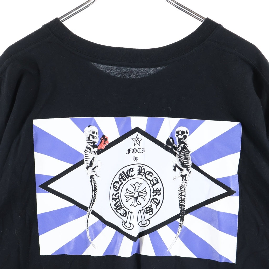 CHROME HEARTS(クロムハーツ) FOTI フォティ ホースシュー スカルプリント 半袖Tシャツカットソー ブラック