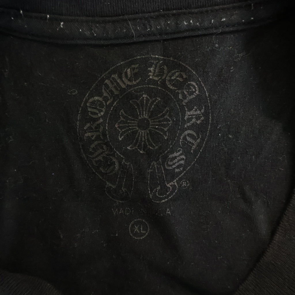 CHROME HEARTS(クロムハーツ) FOTI フォティ ホースシュー スカルプリント 半袖Tシャツカットソー ブラック