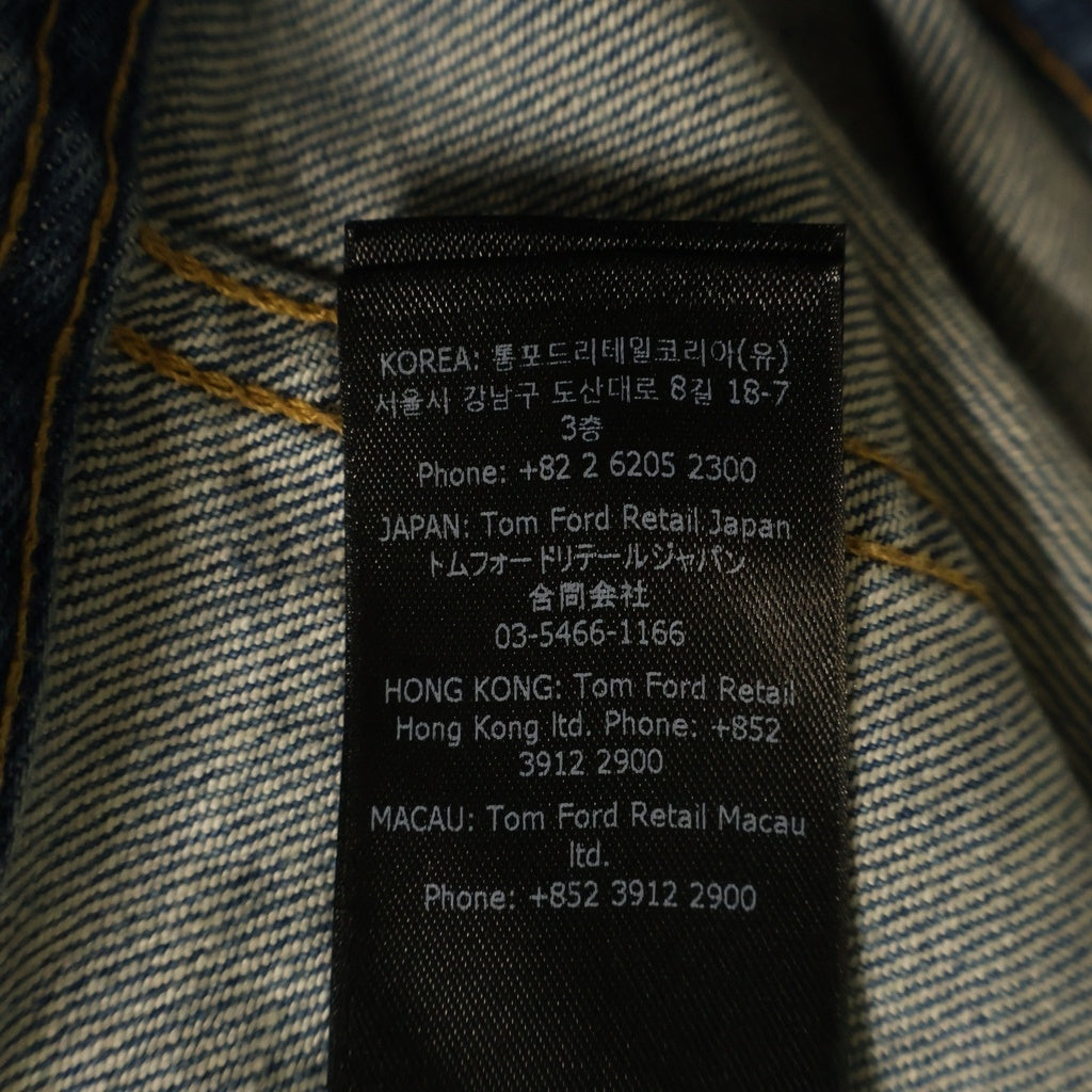 TOM FORD(トムフォード) Selvedge Denim Icon Jacket セルビッチ デニムジャケット インディゴ DJI001 DMC063S25