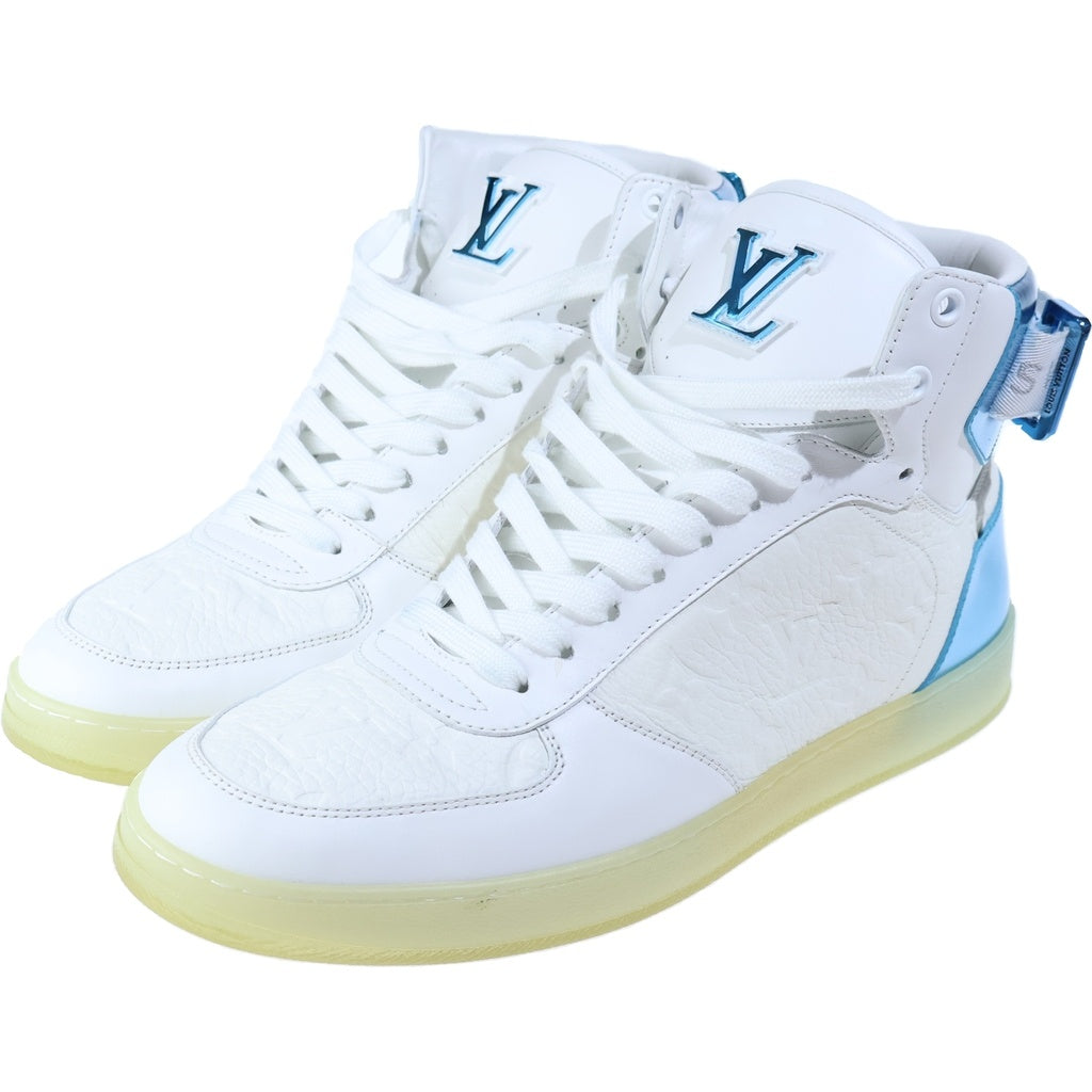 LOUIS VUITTON(ルイヴィトン) モノグラム リヴォリラインハイカットスニーカー ホワイト/ブルー FA0231