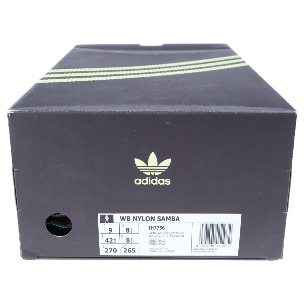 adidas(アディダス) ×Wales Bonner Nylon Samba ウェールズボナー ナイロンサンバ ローカットスニーカー ベージュ/ブルー US9/27.0cm IH7756