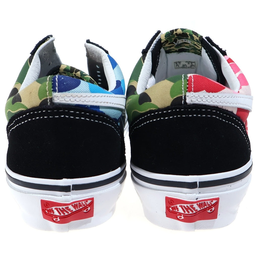 VANS(ヴァンズ) ×A BATHING APELx Old Skool Tb オールドスクール カモ ローカットスニーカー US8/26.0cm マルチカラー VN000E6VE36