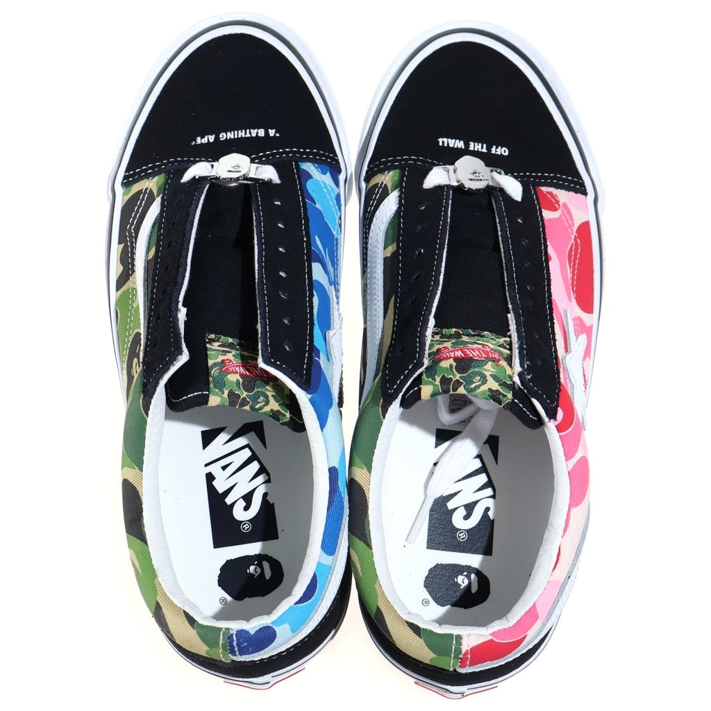 VANS(ヴァンズ) ×A BATHING APELx Old Skool Tb オールドスクール カモ ローカットスニーカー US8/26.0cm マルチカラー VN000E6VE36