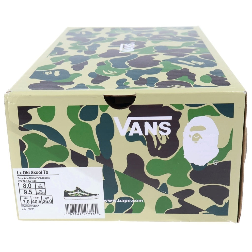 VANS(ヴァンズ) ×A BATHING APELx Old Skool Tb オールドスクール カモ ローカットスニーカー US8/26.0cm マルチカラー VN000E6VE36
