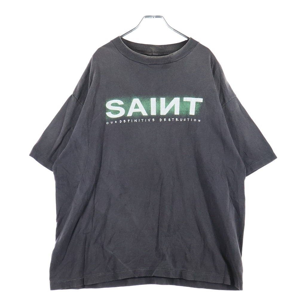 SAINT MICHAEL(セントマイケル) 24AW SS TEE クルーネック半袖Tシャツカットソー グレー SM-YS1-0000-001