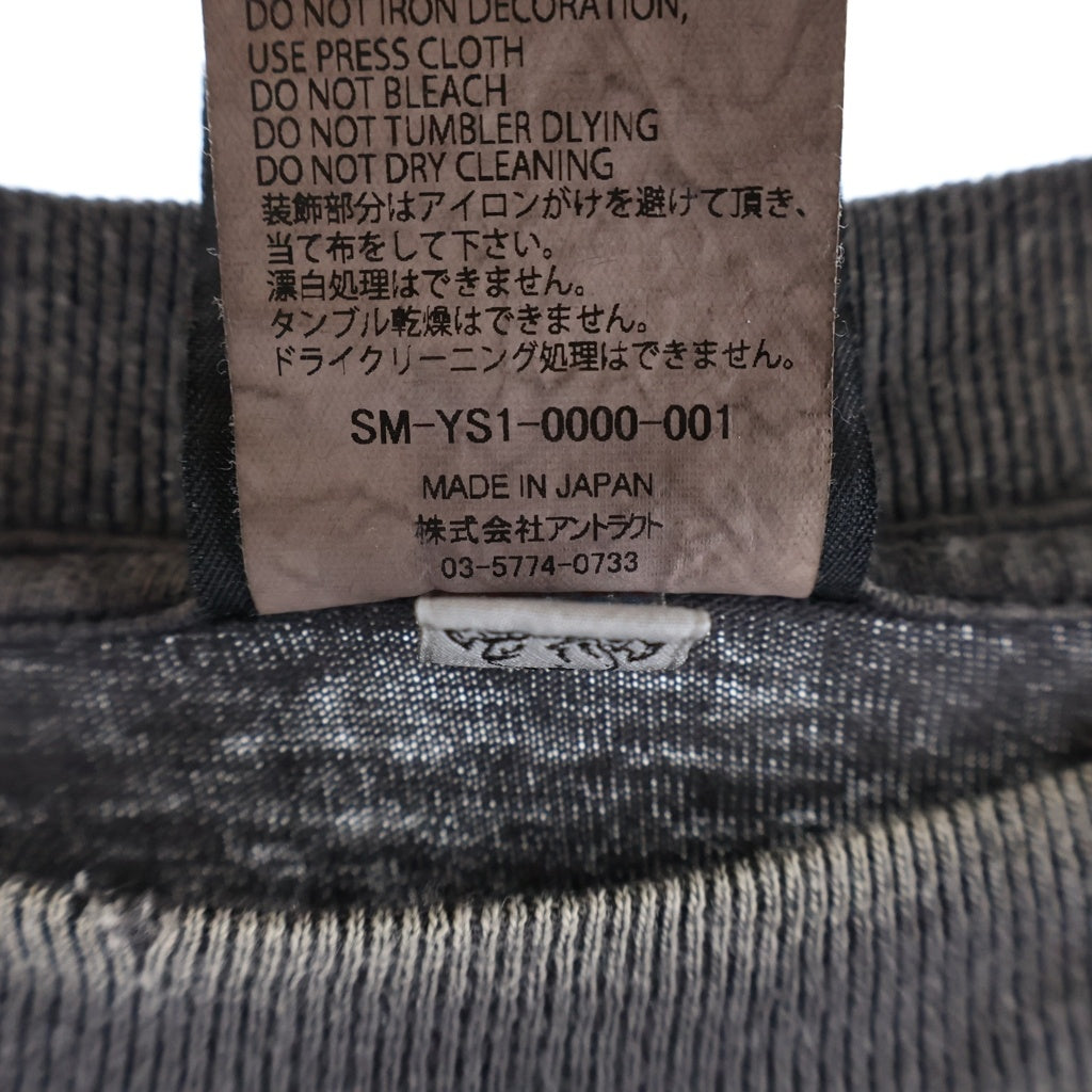 SAINT MICHAEL(セントマイケル) 24AW SS TEE クルーネック半袖Tシャツカットソー グレー SM-YS1-0000-001