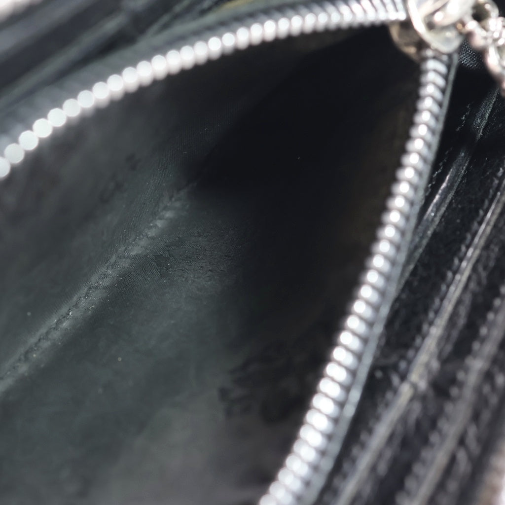 CHROME HEARTS(クロムハーツ) REC F ZIP 3クロス ラウンドジップレザーウォレット 財布 ブラック