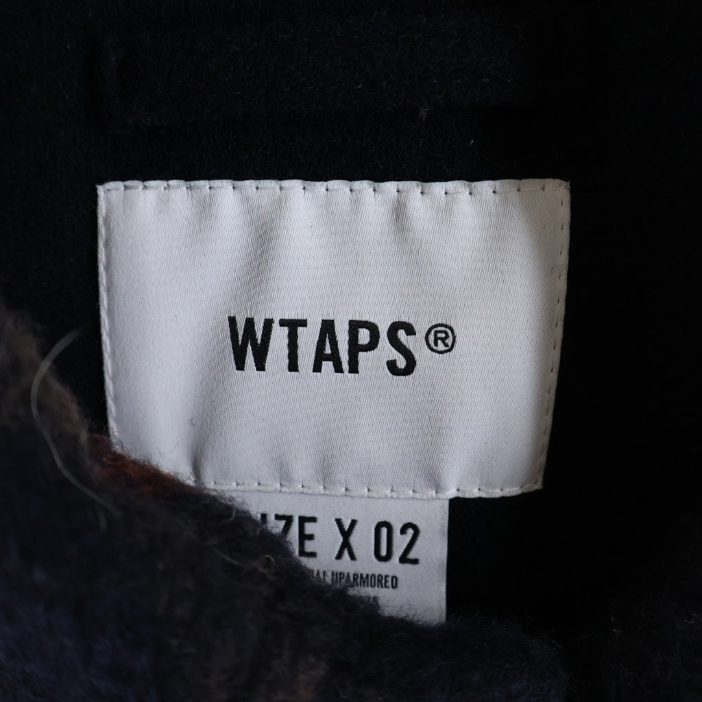 WTAPS(ダブルタップス) 24AW WCPO 02 JACKET WOPL MOSSER TEXTILE ウールチェックシャツジャケット ブラウン 242WVDT-JKM04