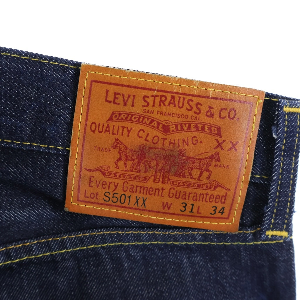 Levi's(リーバイス) 10S S501XX 大戦モデル 1944年復刻 USA製 ボタンフライデニムパンツ インディゴ 44501-6088