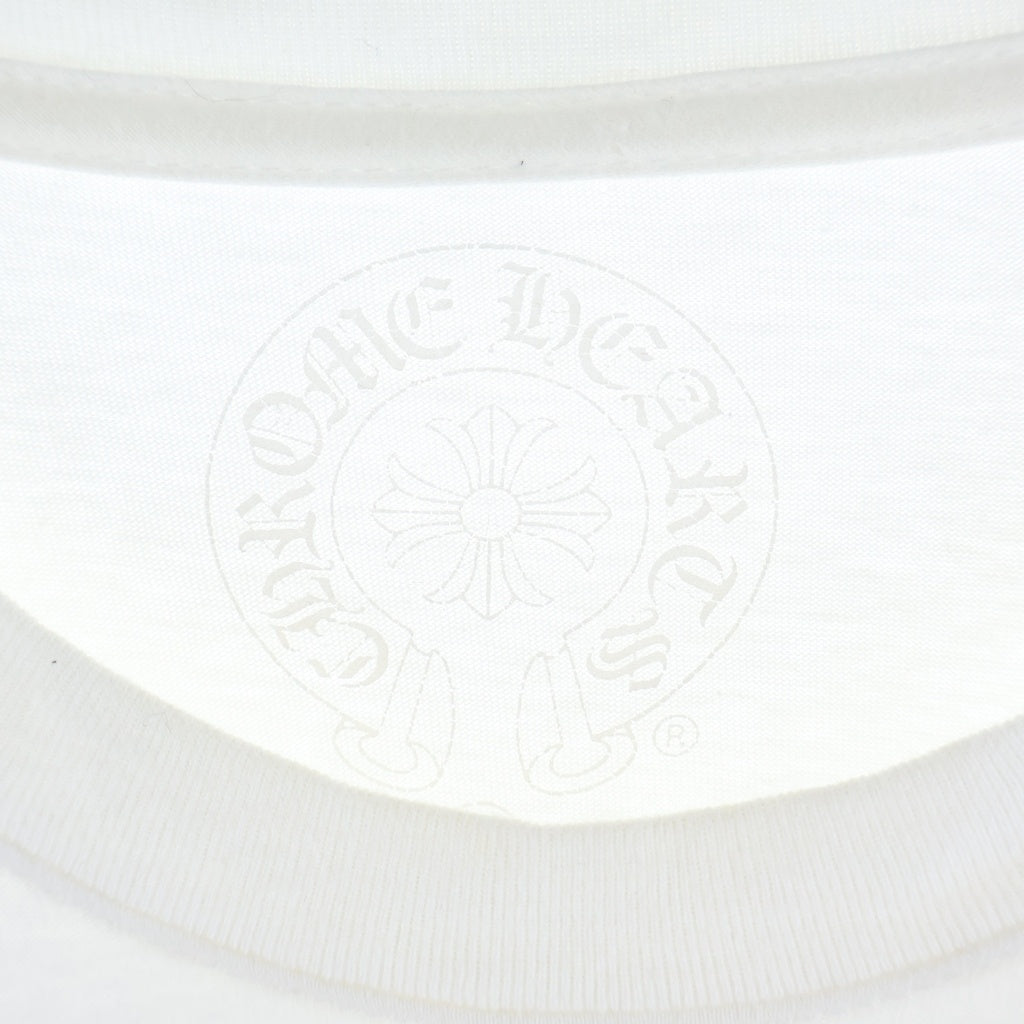 CHROME HEARTS(クロムハーツ) SCROLL LOGO L/S TEE スクロールロゴ ロングスリーブ長袖カットソー ホワイト