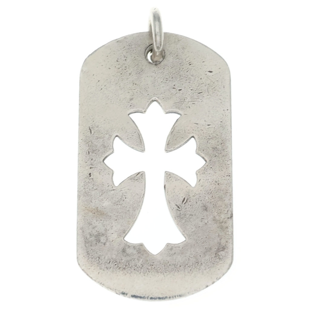 CHROME HEARTS(クロムハーツ) D TAG LRG CO CRS カットアウトクロスドッグタグ ラージ ペンダントトップ シルバー BCA239