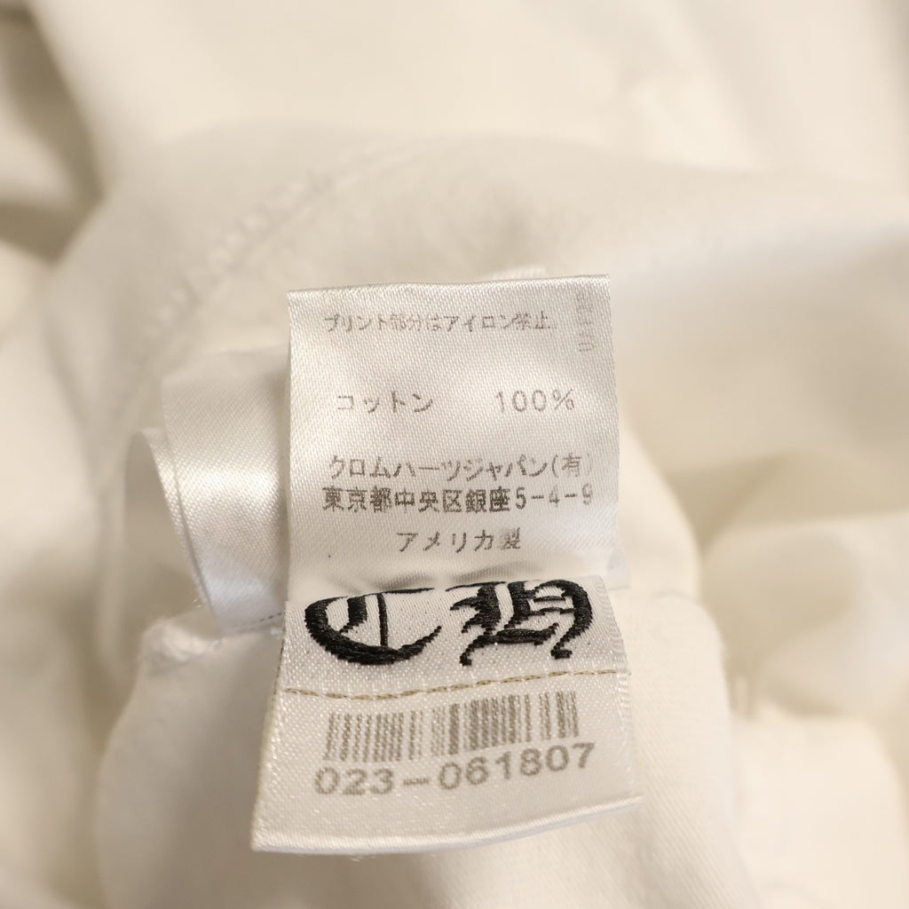 CHROME HEARTS(クロムハーツ) BACK ARCH LOGO SCROLL LABEL USA PRINT TEE バックアーチロゴ スクロールラベル プリント 半袖Tシャツ カットソー ホワイト