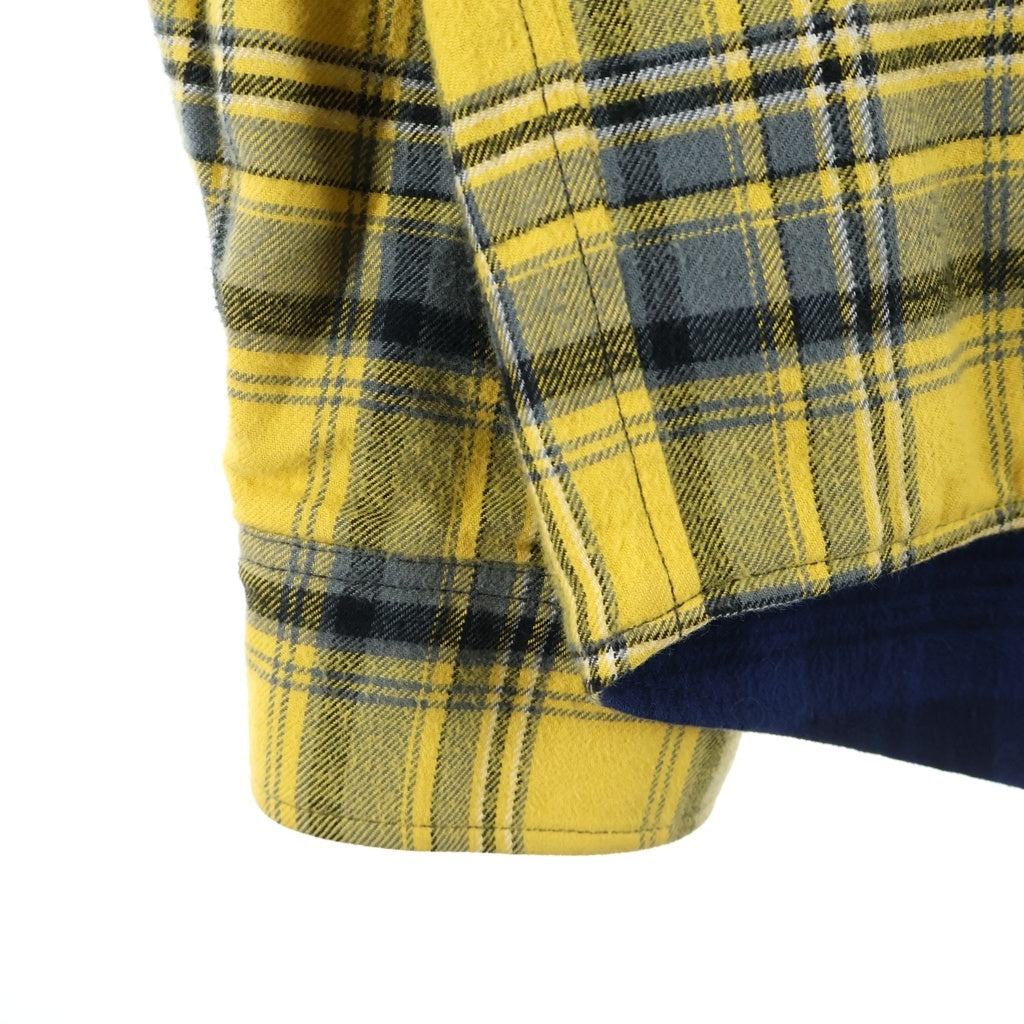 BALENCIAGA(バレンシアガ) 2AW REVERSIBLE SHIRT フランネルチェックリバーシブルオーバーサイズシャツ 720105 TNM27 イエロー