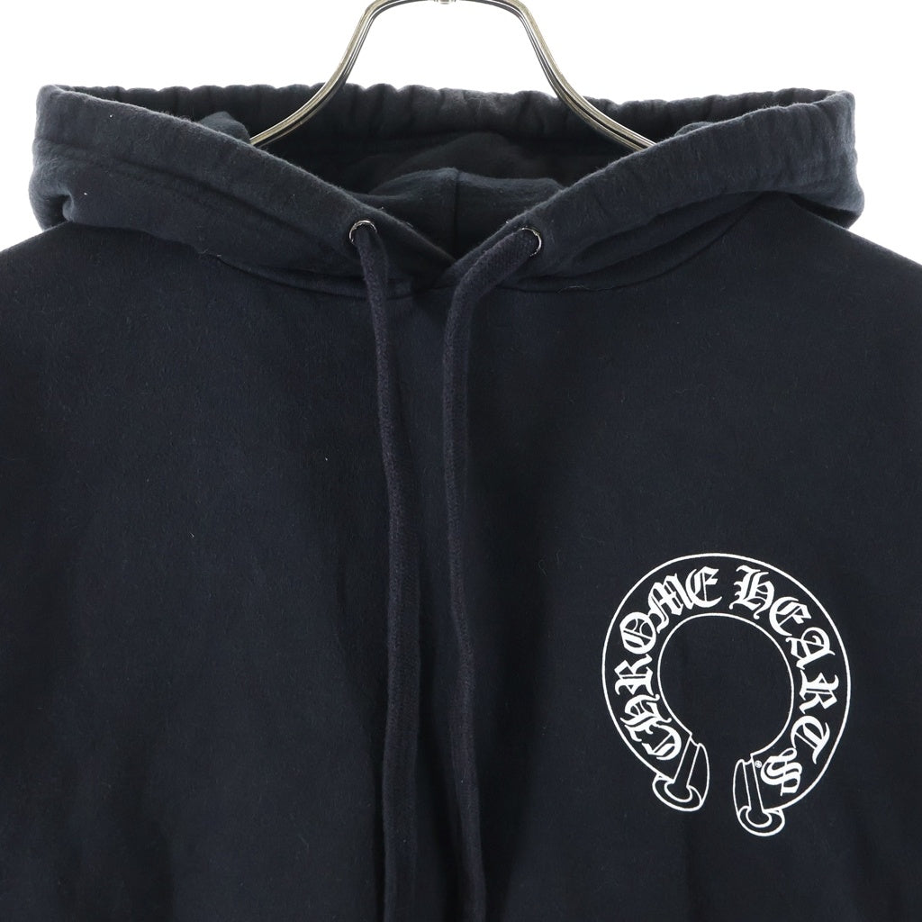 CHROME HEARTS(クロムハーツ) ×MATTY BOY CHOMPER SWTSHRT HD PLVR ×マッティボーイ チョンパー ホースシューフーディ プルオーバースウェットパーカー ブラック