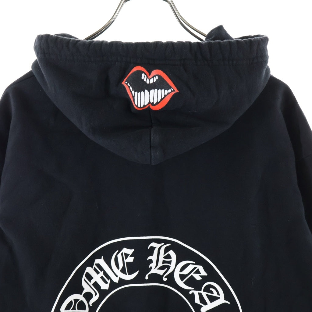 CHROME HEARTS(クロムハーツ) ×MATTY BOY CHOMPER SWTSHRT HD PLVR ×マッティボーイ チョンパー ホースシューフーディ プルオーバースウェットパーカー ブラック