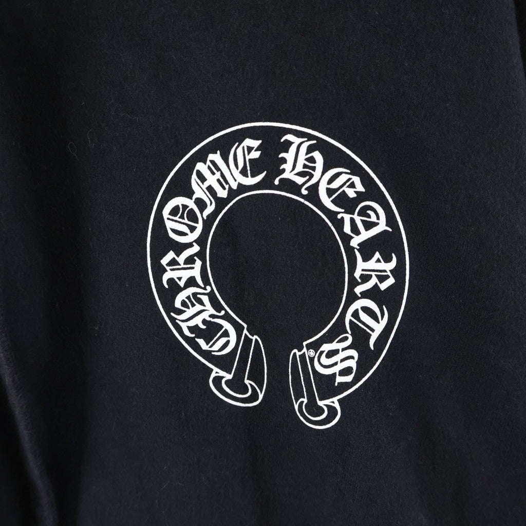 CHROME HEARTS(クロムハーツ) ×MATTY BOY CHOMPER SWTSHRT HD PLVR ×マッティボーイ チョンパー ホースシューフーディ プルオーバースウェットパーカー ブラック
