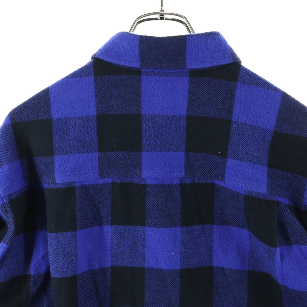 WACKO MARIA(ワコマリア) BUFFALO CHECK SHIRT バッファローチェック 長袖シャツ ブルー/ブラック